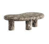 Faux Marble Irregular Coffee Table