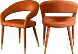 Fire Velvet Dining Chair