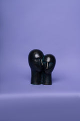 Roe & Julie Metal Head Sculpture