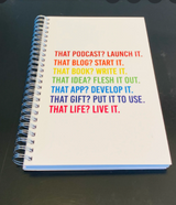 Live Life: Spiral Notebook