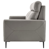 Leather Sofa in Gray