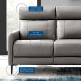 Leather Sofa in Gray