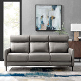 Leather Sofa in Gray