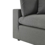 Patio Armless Chair in Charcoal