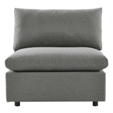 Patio Armless Chair in Charcoal