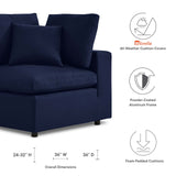 Outdoor Patio Corner Chair in Navy
