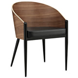 Dining Wood Armchair in Walnut