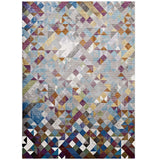 Triangle Mosaic 5x8 Area Rug in Multicolored