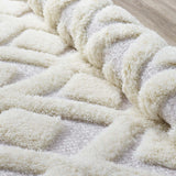 Morsel Abstract Diamond 5x8 Shag Area Rug