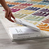 Abstract Floral 8x10 Area Rug in Multicolored