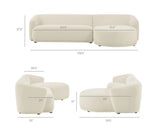 Cream Curve Sofa