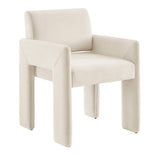 Stain-Resistant Performance Velvet Dining Armchair in Mulberry