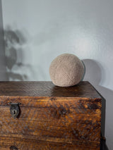Boucle Orb Pillow in Taupe