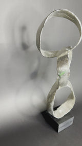 Stacked Sculpture - Gold/Silver - 20"H