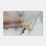 Beige/Gold Glass Marble Box - Delina 8" x 5"