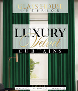 Glasshouse Signature Luxury Velvet Curtain Panel (Emerald)