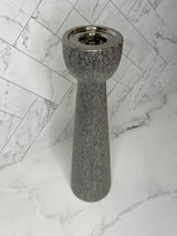Stacy Silver Texture Vase