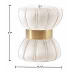 Gino Velvet Ottoman