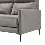 Leather Sofa in Gray