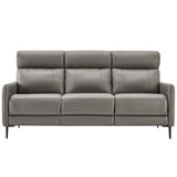 Leather Sofa in Gray