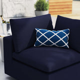 Outdoor Patio Corner Chair in Navy