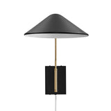 Swing Arm Wall Sconce in Black