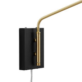 Swing Arm Wall Sconce in Black
