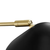 Swing Arm Wall Sconce in Black