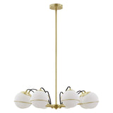 Chandelier in Opal Gold
