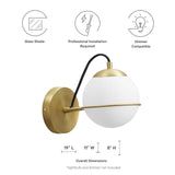 Wall Sconce in Opal Gold