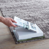5x8 Area Rug in Light and Dark Gray
